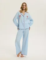 Piżamy damskie - Piżama damska Vulnerability Bloovii jasny niebieski L - miniaturka - grafika 1