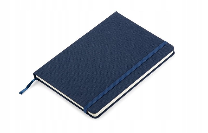 NOTES LAPRE A5 GRANAROWY kratka ecru szyty gumka zakładka notatnik biuro