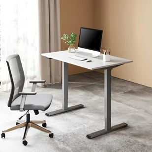 Stelaż / podstawa biurka, elektycznie regulowany, regulacja rozstawu 500mm, system antykolizyjny, szary, 100 kg nośność, Powerton - Inne meble biurowe - miniaturka - grafika 8