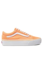 Trampki damskie - Vans Tenisówki Old Skool Platfor VN0A5KX9AAS1 Pomarańczowy - miniaturka - grafika 1