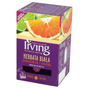 Irving HERBATA BIAŁA POMARANCZA Z LIMETKĄ 20 KOP. ( 1,5 G X 20 TOREBEK) - Herbata - miniaturka - grafika 2