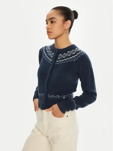 Guess Kardigan W4PR0Y Z3LQ0 Granatowy Regular Fit - Swetry damskie - miniaturka - grafika 1