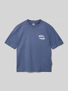 T-shirt z nadrukiem z logo - Koszulki dla chłopców - miniaturka - grafika 1
