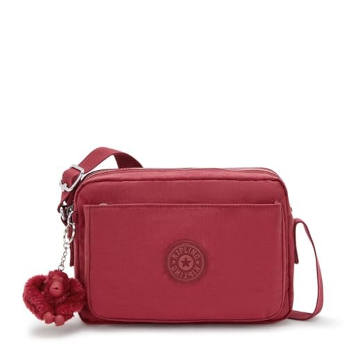 Kipling ABANU M, Średni Poprzek, 9 x 80 x 38 cm, Funky Red, Czerwony