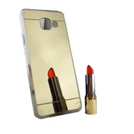 Etui i futerały do telefonów - Etui na telefon komórkowy Samsung Galaxy A3 2016 Mirror Soft Case Protective Cover Gold - miniaturka - grafika 1