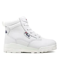 Botki damskie - Trapery Fila Grunge II L Mid Wmn FFW0216.10004 Biały - miniaturka - grafika 1