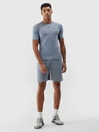 Spodenki męskie - 4F Spodenki treningowe szybkoschnące męskie - szare XXL - miniaturka - grafika 1