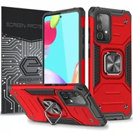 Etui i futerały do telefonów - ETUI EXOGUARD QRING + SZKŁO - GALAXY A52 / A52S 5G - PANCERNE CASE OBUDOWA FUTERAŁ RING - miniaturka - grafika 1