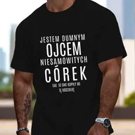 Koszulki męskie - TEMU Zabawny prezent na Dzień Ojca dla polskich ojców - męska letnia koszulka z krótkim rękawem - miniaturka - grafika 1