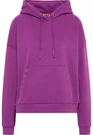 Bluzy damskie - MYMO ROCKS Damska bluza z kapturem ucy, fioletowa, XS, liliowy, XS - miniaturka - grafika 1