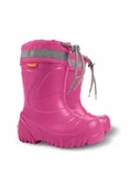 Kalosze damskie - Kalosze dziewczęce ocieplane różowe - miniaturka - grafika 1