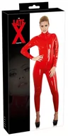 Bielizna erotyczna damska - BIELIZNA BDSM LATEX CATSUIT RED S - miniaturka - grafika 1