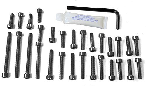 Pro-Bolt ESU097 aluminiowy zestaw śrub silnikowych do Suzuki Bandit 600, czarny