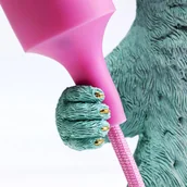 Lampy stojące - Kare Racoon lampa stołowa, multicolor, żywica syntetyczna, wysokość 31 cm - miniaturka - grafika 1