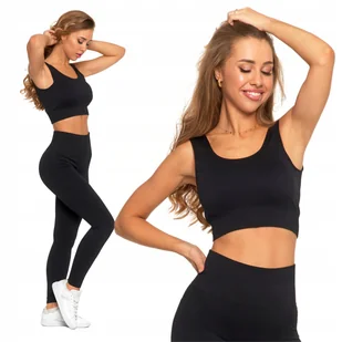 Krótki TOP DAMSKI Sportowy Prążkowany Stylowy Wygodny Biustonosz MORAJ L/XL - Koszulki i topy damskie Krótki TOP DAMSKI Sportowy Prążkowany Stylowy Wygodny Biustonosz MORAJ L/XL - Koszulki i topy damskie - miniaturka - grafika 1