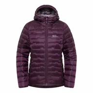 Kurtki damskie - Damska kurtka puchowa Jack Wolfskin PASSAMANI DOWN HOODY W midnight plum - M - miniaturka - grafika 1