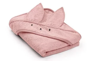 Memi Ręcznik Bambusowy Króliczek powder pink - Okrycia kąpielowe dla dzieci - miniaturka - grafika 1