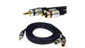 Kable - VITALCO JKD10 Kabel Audio AUX mini Jack 3,5mm Stereo (wtyk) / 2x RCA Cinch (wtyk) 1,5m - miniaturka - grafika 1