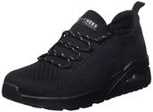 Trampki damskie - Skechers Damskie trampki UNO, czarne, 2,5 UK - miniaturka - grafika 1