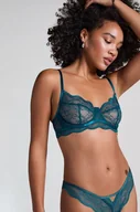 Biustonosze - Hunkemöller Nieusztywniany biustonosz z fiszbinami Isabelle Niebieski - miniaturka - grafika 1