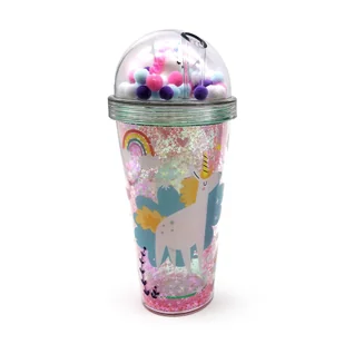 Kubek ze słomką Jednorożec Cup84 - kubek - Kubki dla dzieci - miniaturka - grafika 1