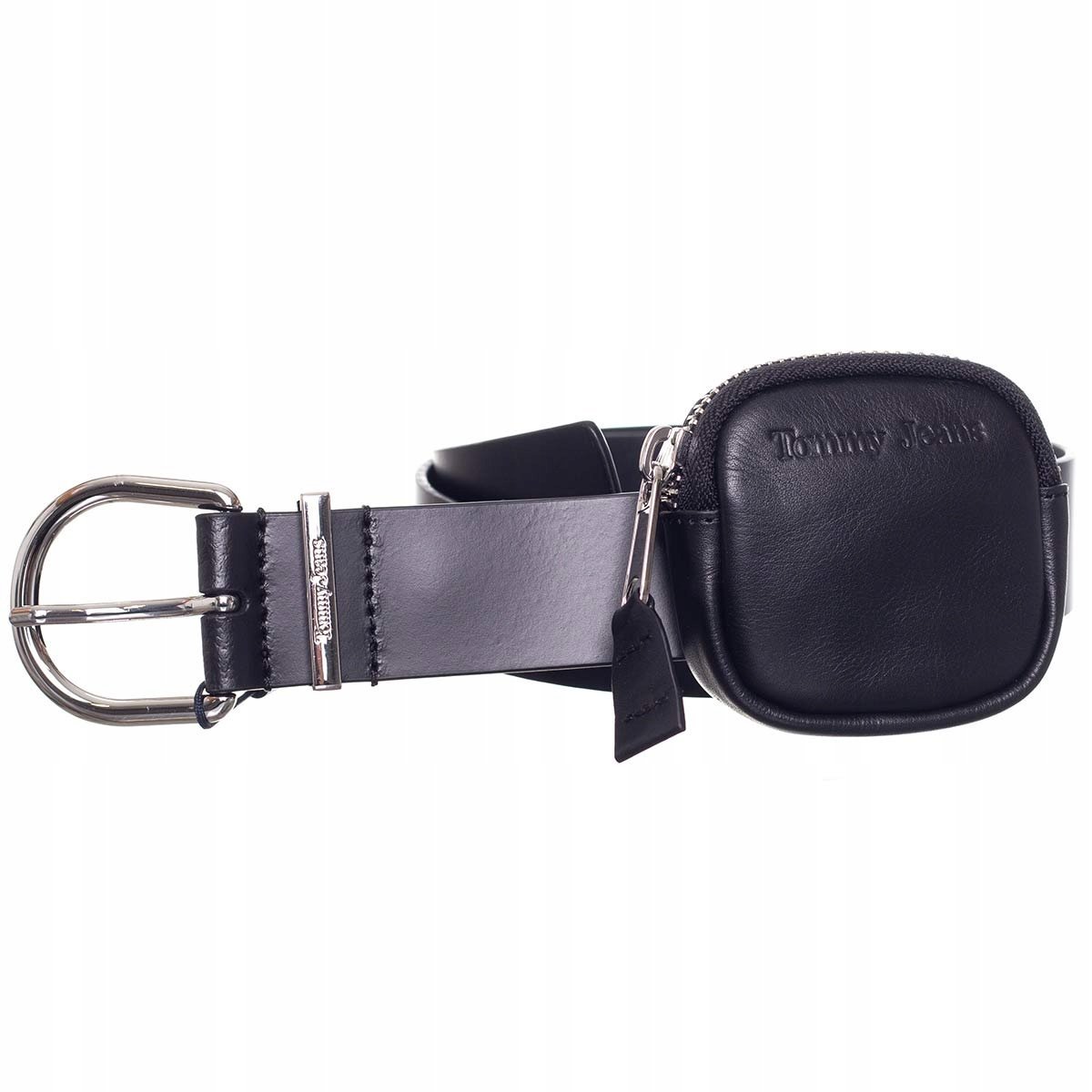 TOMMY HILFIGER DAMSKI PASEK ELEVATED CZARNY r.80