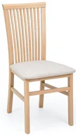 Krzesła - Klasyczne krzesło tapicerowane dąb artisan + beżowy A8-M22 - miniaturka - grafika 1
