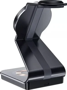 Ładowarka Tech-Protect Ładowarka bezprzewodowa Tech-Protect Qi15W-A29 3in1 Magnetic MagSafe Wireless Charger Black - Ładowarki do telefonów - miniaturka - grafika 1