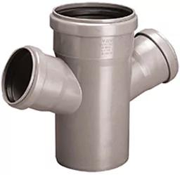 Czwórnik HT jednopłaszczyznowy 110x110x50x50/67 popiel sanitarny - Akcesoria hydrauliczne - miniaturka - grafika 1