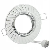 Oprawy, klosze i abażury - Polux Oczko podtynkowe 1x5W LED 12V FOBOS biały/srebrny 310255 SANICO 310255 - miniaturka - grafika 1