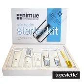 Zestawy kosmetyków damskich - Nimue Nimue Hyperpigmented Skin Starter Kit ZESTAW Żel 30 ml + Tonik 30 ml + Enzym 15 ml + Krem 15 ml + Krem 15 ml + Krem 20 ml - miniaturka - grafika 1