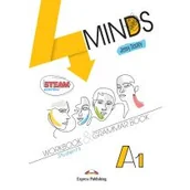 Książki do nauki języka angielskiego - 4 Minds A1. Student`s Workbook & Grammar Book + kod DigiBook - miniaturka - grafika 1