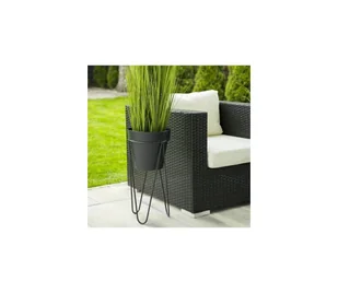 Czarny nowoczesny kwietnik Loft 50cm 10-1341 - Kwietniki - miniaturka - grafika 2