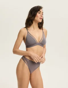 Biustonosz trójkąt Blissy Esotiq szary S - Biustonosze - miniaturka - grafika 1