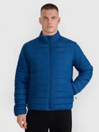 Kurtki i kamizelki sportowe męskie - 4F Kurtka puchowa z wypełnieniem syntetycznym męska - granatowa 3XL - miniaturka - grafika 1