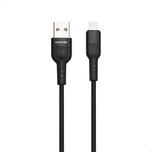 Borofone Starlight - kabel połączeniowy USB do Lightning 1.2 m (czarny) - Kable USB - miniaturka - grafika 1