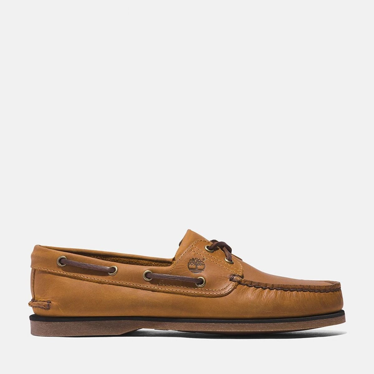 stringate uomo timberland tb0a2g7uen1 - classic boat wheat full-grain
