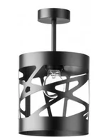 Lampy sufitowe - Sigma Plafon MODUŁ FREZ czarny z ażurowym kloszem 31213 - miniaturka - grafika 1