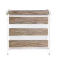 Rolety - Mini roleta fast dzień i noc Sahara 43,5 x 140 cm brąz Mardom - miniaturka - grafika 1