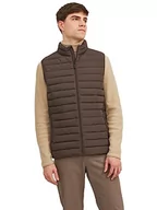 Garnitury - Jack&Jones JJERECYCLE Męska kamizelka NOOS, Seal Brown, S, Seal Brown, S - miniaturka - grafika 1
