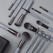 Pędzle do makijażu - Eigshow Zestaw 15 pędzli Agate Grey Jade Series - miniaturka - grafika 1