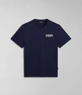 Koszulki męskie - t-shirt uomo napapijri s-kasba np0a4hqq 176 blu marine - miniaturka - grafika 1