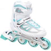 Rolki - Rolki Regulowane Raven Advance White/Mint 35-39 - miniaturka - grafika 1