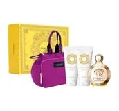 Wody i perfumy damskie - SET VERSACE Eros EDP spray 100ml + SHOWER GEL 100ml + BODY LOTION 100ml + COSMETIC BAG - miniaturka - grafika 1