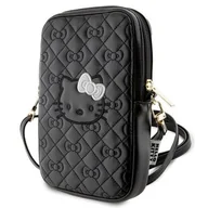 Etui i futerały do telefonów - Torba HELLO KITTY Quilted Bows Strap Czarny - miniaturka - grafika 1