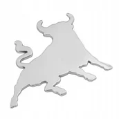 Akcesoria tuningowe - Emblemat Chrom Logo Hiszpański Byk Bull Torro 7207 - miniaturka - grafika 1