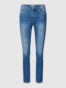 Jeansy o kroju skinny fit z frędzlami model ‘BLUSH’ - Spodnie damskie - miniaturka - grafika 1