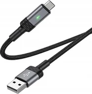 Kable USB - Borofone Kabel BU30 Lynk Smart power-off - USB na Micro USB - 2,4A 1,2 metra czarny - miniaturka - grafika 1