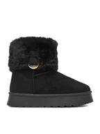 Buty dla dziewczynek - DeeZee Śniegowce CEO-CS6367-04 Czarny - miniaturka - grafika 1