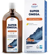 Witaminy i minerały - Osavi - Super Omega, 2900mg Omega 3, Cytryna, Płyn, 500 ml - miniaturka - grafika 1